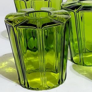 Vintage Green Glass Pendant/Lamp Shades